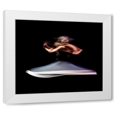 The Last Dance Of Death White Modern Wood Framed Art Print by Tabate, Mohcine