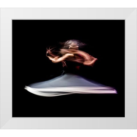 The Last Dance Of Death White Modern Wood Framed Art Print by Tabate, Mohcine