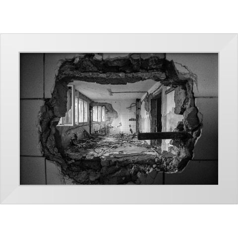 Frame White Modern Wood Framed Art Print by Kuckovsky, Sebastian