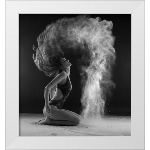 Dance White Modern Wood Framed Art Print by Kanovits, Gabor