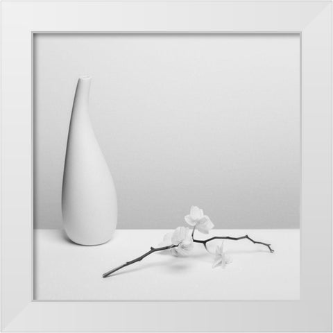 Pure White Modern Wood Framed Art Print by Oveckova, Kristina