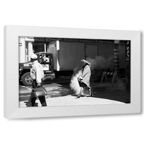 Memories of Marilyn White Modern Wood Framed Art Print by Matthes, Dieter