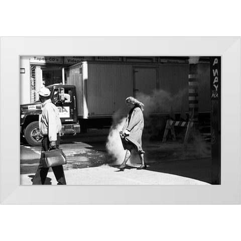 Memories of Marilyn White Modern Wood Framed Art Print by Matthes, Dieter