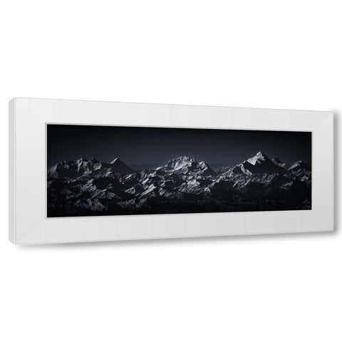 K2 The Abruzzi Spur White Modern Wood Framed Art Print by Van Hoecke, Martin