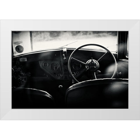 Rear Window White Modern Wood Framed Art Print by Bland, Richard