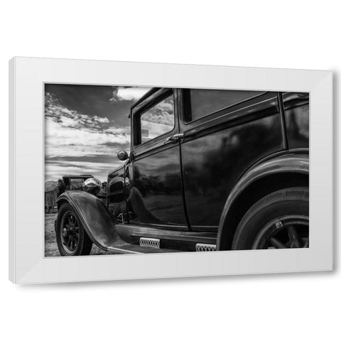 They Met Under A Big Sky White Modern Wood Framed Art Print by Russell, Vince