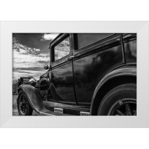 They Met Under A Big Sky White Modern Wood Framed Art Print by Russell, Vince