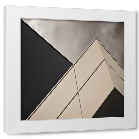 Tangential White Modern Wood Framed Art Print by Claes, Gilbert