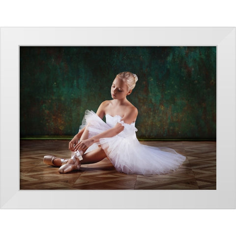 About Ballet White Modern Wood Framed Art Print by Lankina, Alina