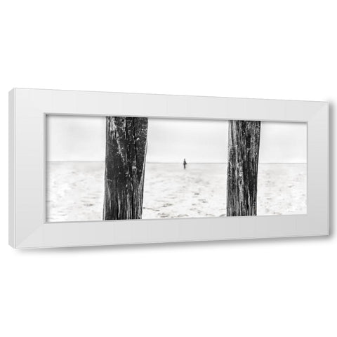 Last Resistance White Modern Wood Framed Art Print by Claes, Gilbert