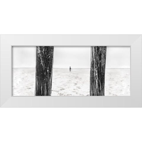 Last Resistance White Modern Wood Framed Art Print by Claes, Gilbert