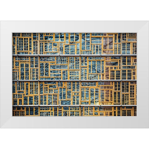 Different Points Of View White Modern Wood Framed Art Print by Wride, Linda