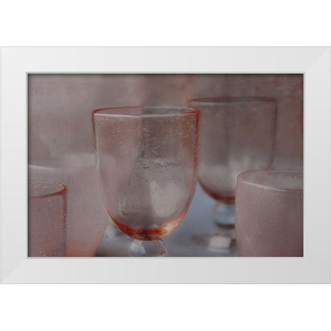 Glass Tableware White Modern Wood Framed Art Print by Claes, Gilbert