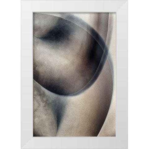 Erotica Ii. White Modern Wood Framed Art Print by Verschelden, Harry