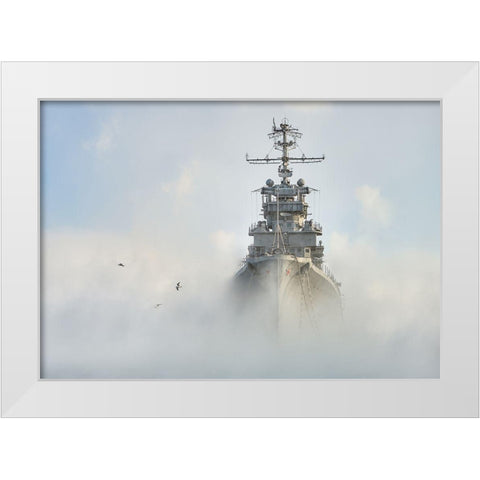 Cruiser Ghost White Modern Wood Framed Art Print by Nesvetaylov, Dmitry