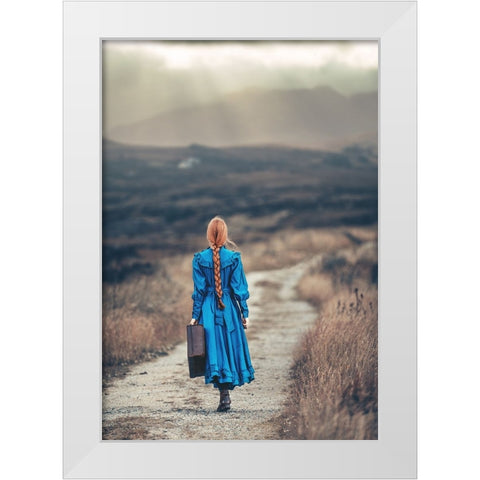 Way Home White Modern Wood Framed Art Print by Russocka, Magdalena