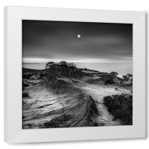 Moon Over Broken Hill White Modern Wood Framed Art Print by Fan, Yi