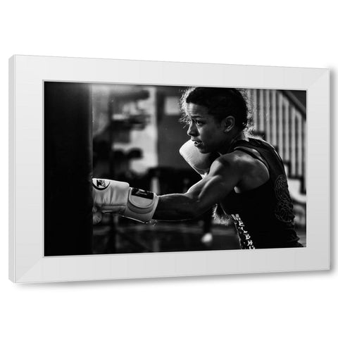 Training White Modern Wood Framed Art Print by Zhao, Henry