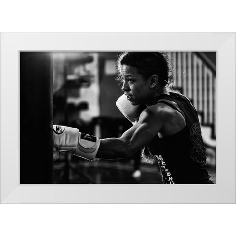 Training White Modern Wood Framed Art Print by Zhao, Henry