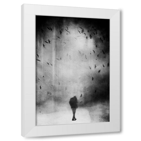 Untitled White Modern Wood Framed Art Print by Riegler, Daniela