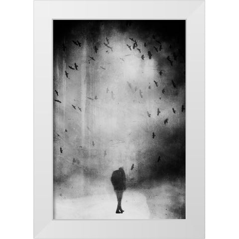 Untitled White Modern Wood Framed Art Print by Riegler, Daniela