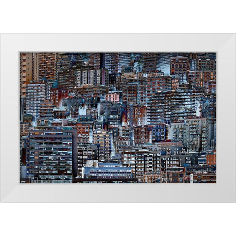 Metropolis White Modern Wood Framed Art Print by Hawerkamp, Hans-Wolfgang