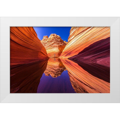 The Wave 2 White Modern Wood Framed Art Print by Kim, Eunice