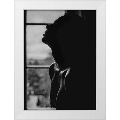 Window White Modern Wood Framed Art Print by Krystynek MQEP, Martin