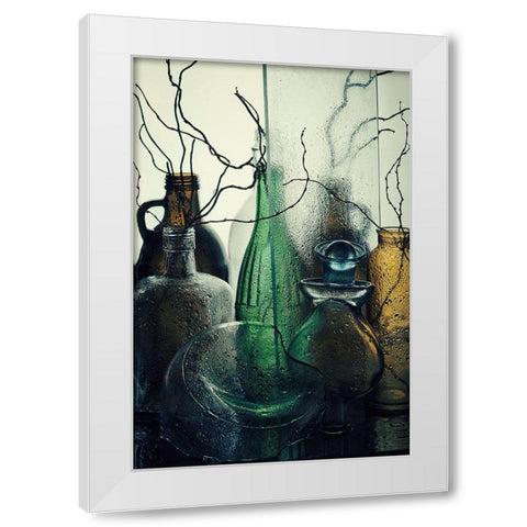 Madame White Modern Wood Framed Art Print by Nataly, Golubeva