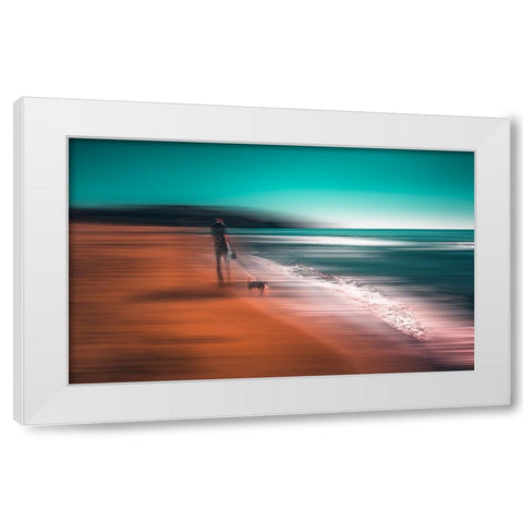 The Quiet Hours White Modern Wood Framed Art Print by Chiriaco, Carmine