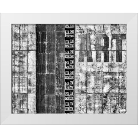Gritty Palace White Modern Wood Framed Art Print by Pearson, Wayne