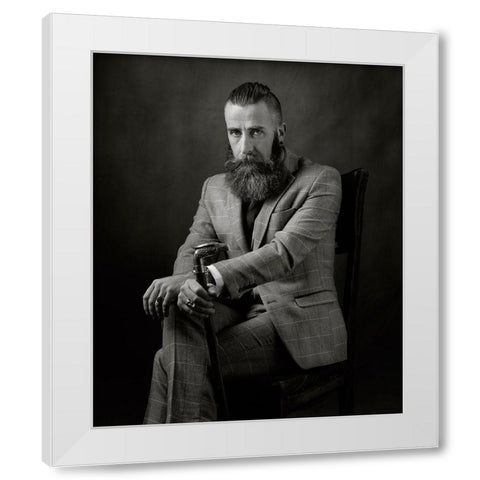 Conor White Modern Wood Framed Art Print by Wilkinson, Hugh