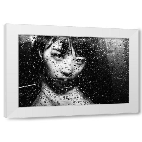 Portrait White Modern Wood Framed Art Print by Suzuki, Tatsuo