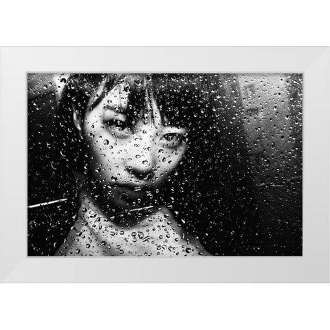 Portrait White Modern Wood Framed Art Print by Suzuki, Tatsuo