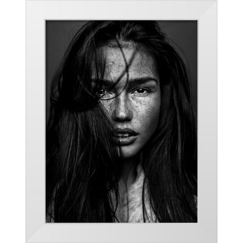 Romi White Modern Wood Framed Art Print by Krystynek MQEP, Martin