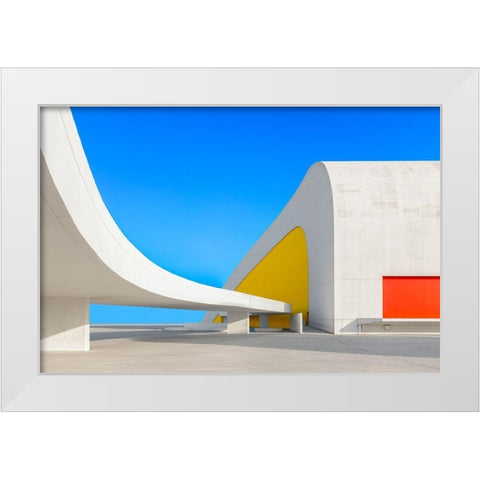 Avilacs White Modern Wood Framed Art Print by Garci, Xavier