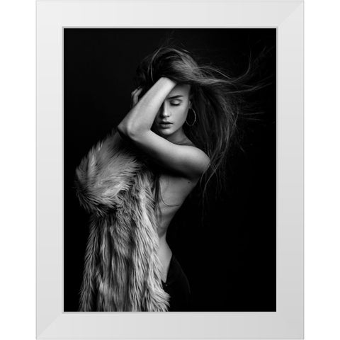 Paula White Modern Wood Framed Art Print by Krystynek MQEP, Martin