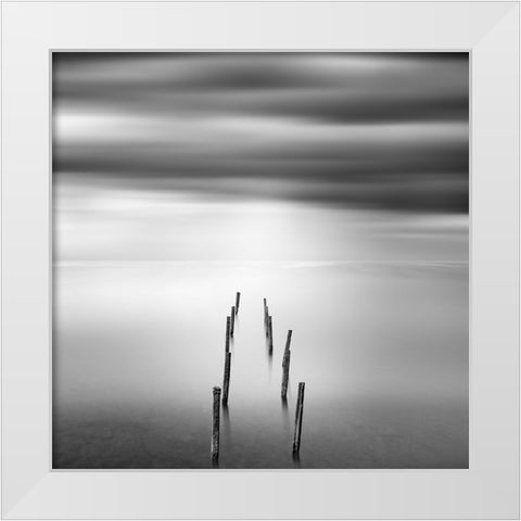 As Time Goes By 003 White Modern Wood Framed Art Print by Digalakis, George