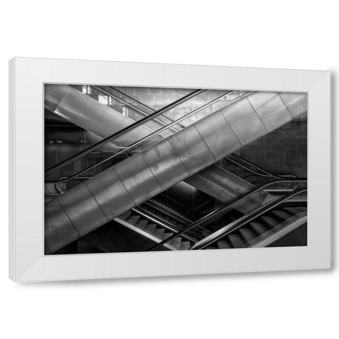 Starless White Modern Wood Framed Art Print by Leiro, Manolo