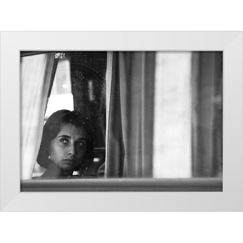 Your Eyes-From The Series Qaloneq And Qmontevideoq White Modern Wood Framed Art Print by Matthes, Dieter
