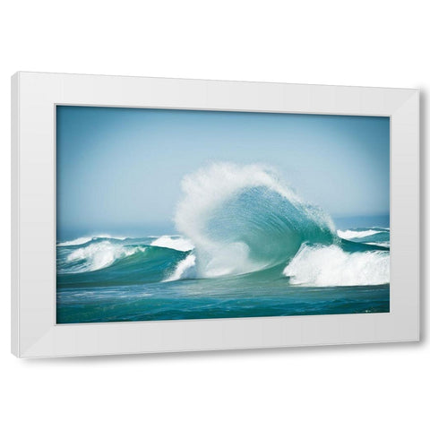 Effervescent White Modern Wood Framed Art Print by Steinkopff, Robert