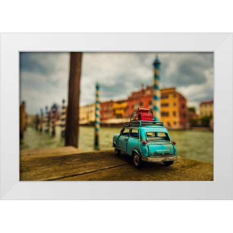 Venice Stopped White Modern Wood Framed Art Print by Francisco Partida, Luis