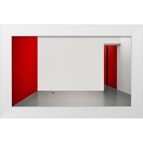 An Empty Room White Modern Wood Framed Art Print by Schuster, Inge