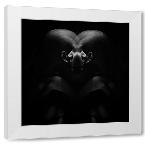 No Direction White Modern Wood Framed Art Print by txules