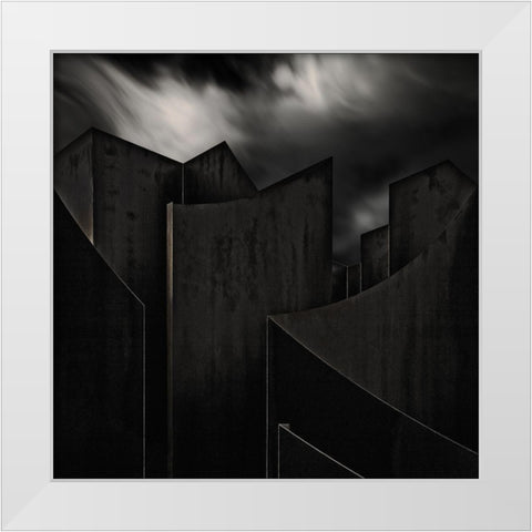 Perdidi White Modern Wood Framed Art Print by Claes, Gilbert