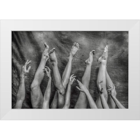 An Elegant Chaos. White Modern Wood Framed Art Print by Arcos aka, Antonio