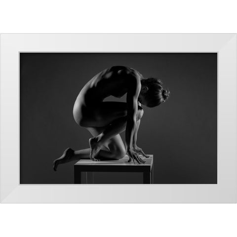Bodyscape White Modern Wood Framed Art Print by Belovodchenko, Anton