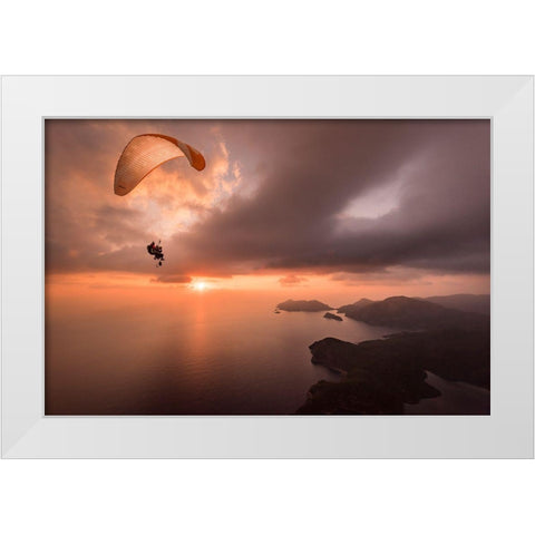 Ready To Shoot White Modern Wood Framed Art Print by Shu, Tristan