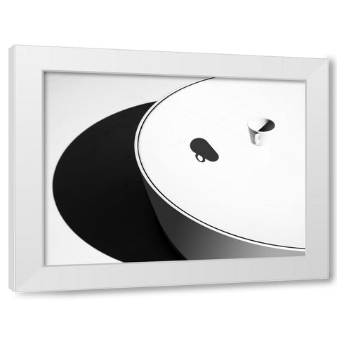 N-T White Modern Wood Framed Art Print by Vangindertael, Luc