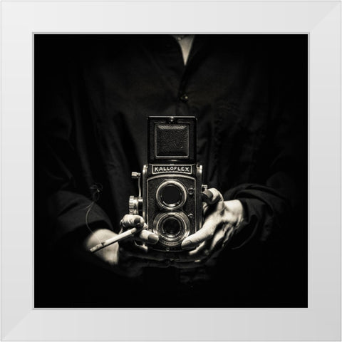 Kalloflex White Modern Wood Framed Art Print by Damsten, Petri